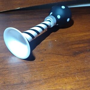 Black and White Polka Dot Costume/ Clown Horn
